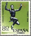 Stamps Spain -  ESPAÑA 1964 1618 Sello Nuevo Juegos Olímpicos de Innsbruck y Tokio Salto de Longitud
