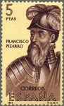 Stamps Spain -  ESPAÑA 1964 1629 Sello Nuevo Forjadores de América Francisco Pizarro (1478-1541)
