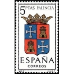 Stamps Spain -  ESPAÑA 1965 1631 Sello Nuevo Serie Escudos Provincias Españolas Palencia