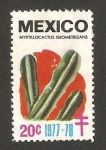 Stamps Mexico -  flora, myrtillocactus geometrizans