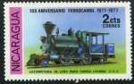 Stamps Nicaragua -  Locomotora