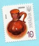 Stamps : Europe : Ukraine :  Artesania ucraniana (Jarra)