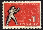 Sellos de America - Uruguay -  XVIII olimpiadas 1964