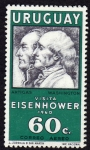 Stamps : America : Uruguay :  visita del Pres. Eisenhower