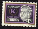 Stamps : America : Uruguay :  Presi.Kennedy