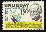 Stamps Uruguay -  Bicentenario del natalicio de Jose  Artigas