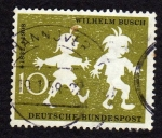 Stamps : Europe : Germany :  Cincuentenario Wilhem Busch