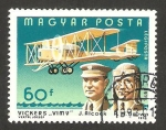 Stamps Hungary -  415 - Aviadores celebres, j.alcock y a.w. brown