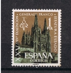 Stamps Spain -  Edifil  1373  XXV  Aniver. de la exaltación del General Franco a la Jefatura del Estado 