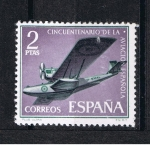 Stamps Spain -  Edifil  1402  L  Aniv. de la Aviación Española  
