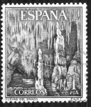 Stamps Spain -  Cuevas del Drach(Mallorca)-1964