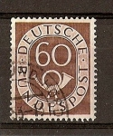 Sellos del Mundo : Europa : Alemania : Corneta Postal (Republica Federal.)