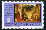 Stamps Nicaragua -  Ajedrez en la Pintura