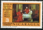 Stamps Nicaragua -  Ajedrez en la Pintura