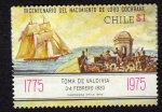 Stamps Chile -  Toma de Valdivia