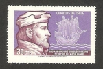 Stamps Chile -  450 anivº descubrimiento estrecho de magallanes