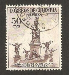 Stamps : America : Colombia :  monumento a bolívar, puente de boyaca