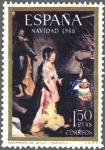Stamps Spain -  ESPAÑA 1968 1897 Sello **MNH Navidad. Nacimiento (Fiori da Urbino 
