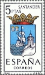 Sellos de Europa - Espa�a -  ESPAÑA 1965 1636 Sello Nuevo Serie Escudos Provincias Españolas Santander