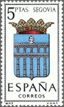 Sellos de Europa - Espa�a -  ESPAÑA 1965 1637 Sello Nuevo Serie Escudos Provincias Españolas Segovia