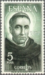 Stamps Spain -  ESPAÑA 1965 1656 Sello Nuevo Personajes Españoles. Santo Domingo de Guzmán (1170-1221)