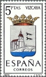 Stamps Spain -  ESPAÑA 1966 1699 Sello **MNH Escudos de las Capitales de Provincias Españolas. Vizcaya