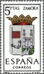 Stamps Spain -  ESPAÑA 1966 1700 Sello **MNH Escudos de las Capitales de Provincias Españolas. Zamora