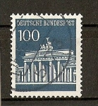 Stamps Germany -  Puerta de Brandenburgo.