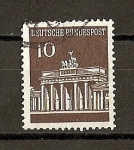 Stamps Germany -  Puerta de Brandenburgo.