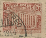 Stamps Colombia -  Palacio de comunicaciones