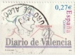 Stamps Spain -  ESPAÑA 2004 4094 Sello Diario de Valencia Vendedor de Prensa usado