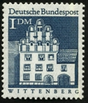 Stamps Germany -  ALEMANIA - Monumentos conmemorativos a Lutero en Eisleben y Wittenberg