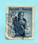 Stamps Austria -  Traje Regional de Steiermark Salzkammergut