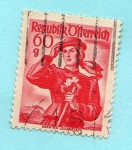 Stamps Austria -   Traje  Regional de Kärnten