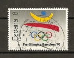 Stamps Spain -  Barcelona 92. I serie Pre-Olimpica.