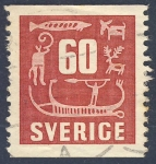 Stamps : Europe : Sweden :  Dibujos pre-historicos suecos