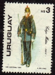 Stamps Uruguay -  uniforme Colegio MIlitar