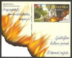 Stamps Croatia -  fuente de neptuno en trsteno