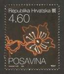 Stamps Croatia -  876 - motivo floral de Posavina