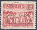 Sellos de Europa - Suecia -  Frivilliga Skyttevasendet  1860 1960