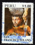 Stamps : America : Peru :  San francisco Solano