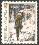 Stamps Croatia -  navidad 93, en la frontera