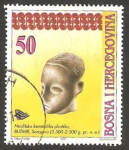 Stamps Bosnia Herzegovina -  cabeza de cerámica