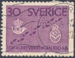 Stamps Sweden -  Lokalbrevbaringen 100 Ar