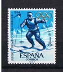 Sellos de Europa - Espaa -  Edifil  1619   Juegos Olímpicos de Innsbruck y Tokio  