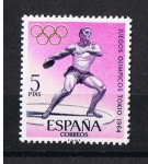 Stamps Spain -  Edifil  1621   Juegos Olímpicos de Innsbruck y Tokio  