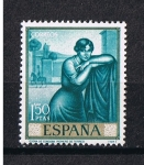 Stamps Spain -  Edifil  1662   Pintores  Romero de Torres   Día del Sello.   