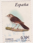 Stamps Spain -  Fauna: ruiseñor común