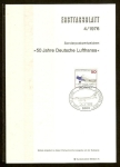 Stamps Germany -  Aniversario de la Lufthansa.