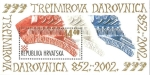 Stamps Europe - Croatia -  21 - 1150 anivº del acta de donación del príncipe trpimir